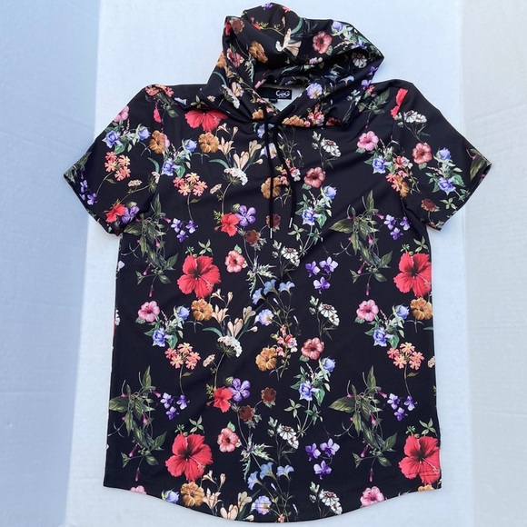 New G BY GUESS Floral Shirt SZ M - Picture 1 of 4